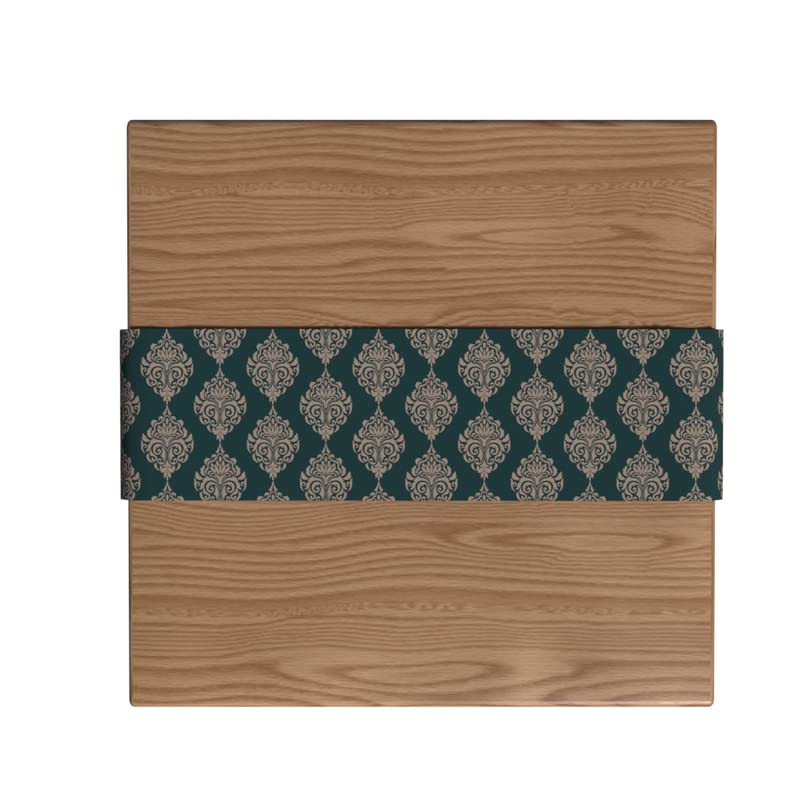 Canvas Green Damask Runner, a Durable Decorative Centerpiece with a Sophisticated Pattern in Calming Green, 35x140 cm, perfect for adding Traditional Elegance to any Dining Table