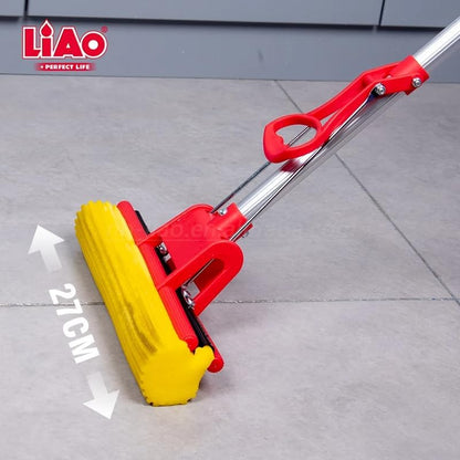 LiAo self wringer magic roller PVA sponge mop for kitchen bathroom floor cleaning