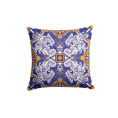 Velvet Fantasy Cushion Cover, a plush multicolor decorative pillow with a dreamy, imaginative pattern, 40x40 cm, adds a soft, luxurious touch and a whimsical vibe to your living space