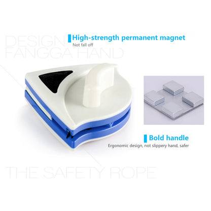 Baffect Home Double Side Magnetic Window Cleaner Ultra-Strong Both Side Glass Surface Cleaning Brush Wiper Tools with ergonomic handle design for High-rise and Car Glazed Windows Thickness (3-8mm)