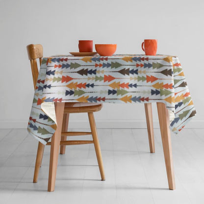 INTEX HOME Sofia Elegance Square Tablecloth – Luxurious Linen Velvet – Kitchen & Living Room Tables – For Ramadan & Events – Multiple Sizes Available – 1 Pc -130x130 cm - Multicolour