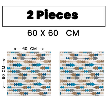 INTEX HOME Sofia Elegance Square Tablecloth – Luxurious Linen Velvet – Kitchen & Living Room Tables – For Ramadan & Events – Multiple Sizes Available – 1 Pc -130x130 cm - Multicolour