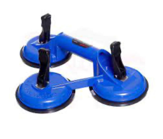APT HT AH49001-3 Triple Glass Suction Lifter, 160-180 Kg Capacity, 122 mm Size, Blue
