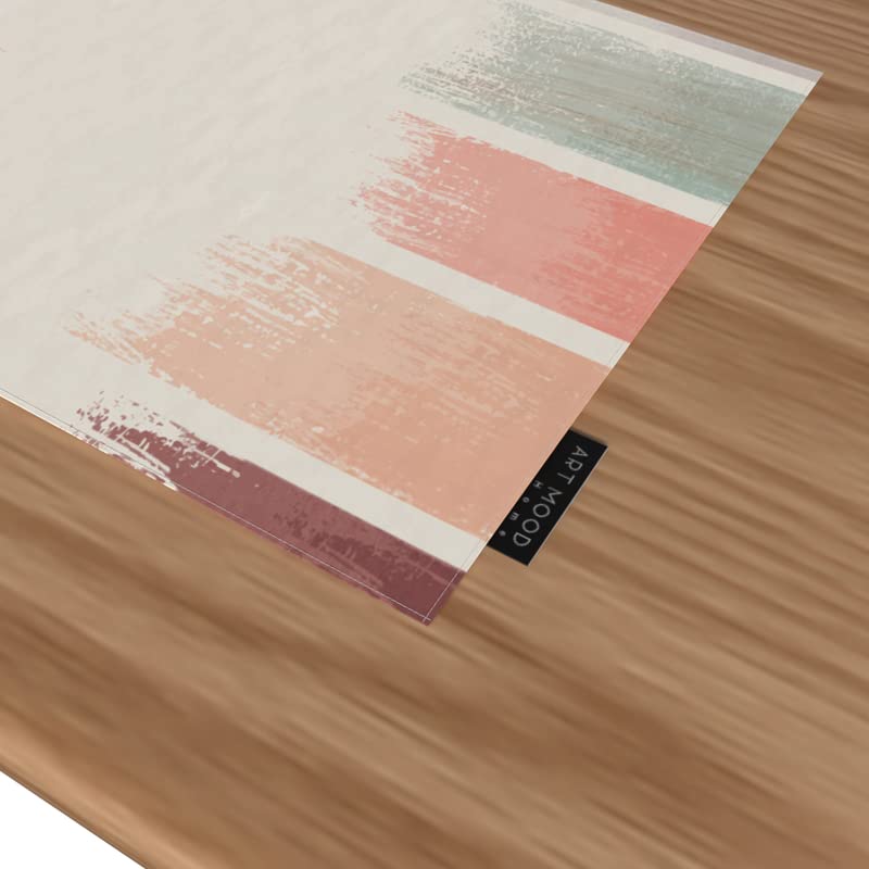 Palette Canvas Placemats Set of 6, artistic multicolor 45x30 cm table mats, durable and washable, designed to protect your dining table while adding a vibrant, creative statement