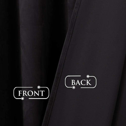 Elegant Velvet Curtains - Thermal Insulated Curtains for Living Room,steel Grommets - Light Blocking Shades - 2 panels