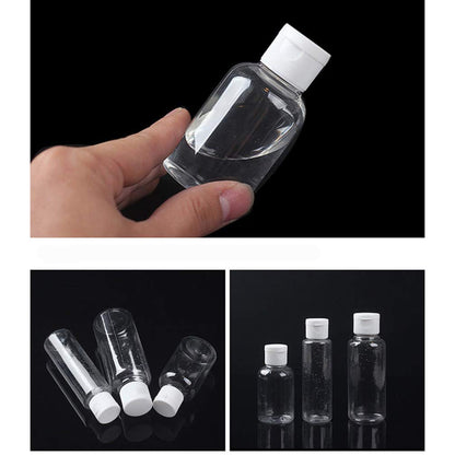 Beaupretty 6Pcs Clear Plastic Empty Bottles Squeeze Travel Bottle Containers with Flip Cap Reusable Subpackage Cosmetic Bottles, 50ml, White, 10pcs,