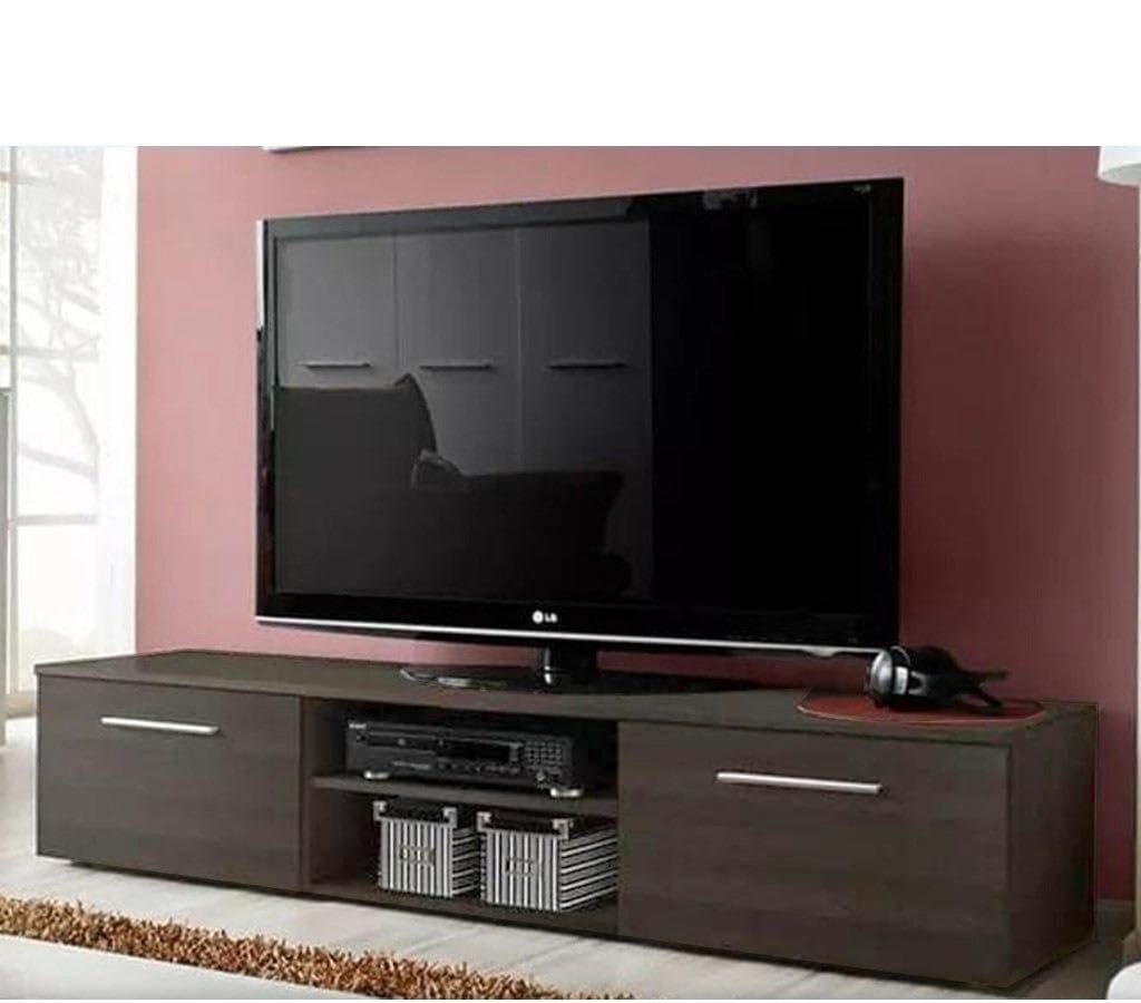 Sila Chipboard Spanish Melamine TV Unit, Brown, L160 x W30 x H 40 cm, Modern Entertainment Center and Media Console with Storage, Sleek Design for Living Room Furniture