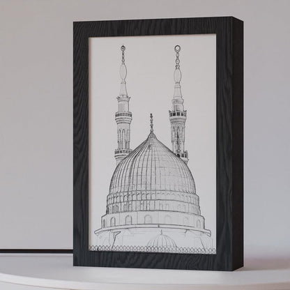 Natrual Wood 2 In 1 Photo Lighting Frame