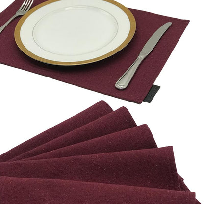 Cotton Placemats Set 6 Pieces of Placemats and Runner