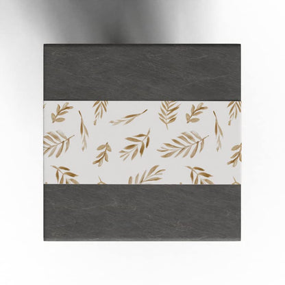 Eve Canvas Table Runner in Gold & Blue, a Durable Decorative Centerpiece with an Elegant and Glamorous Metallic Pattern, 35x140 cm, perfect for adding a Touch of Chic Sophistication