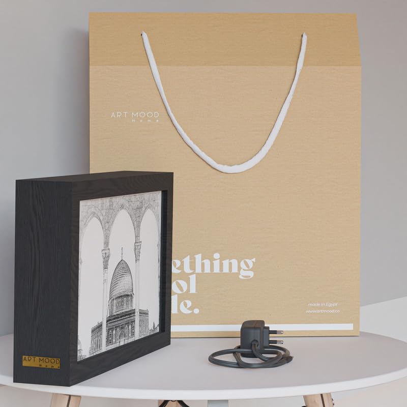 Natrual Wood 2 In 1 Photo Lighting Frame