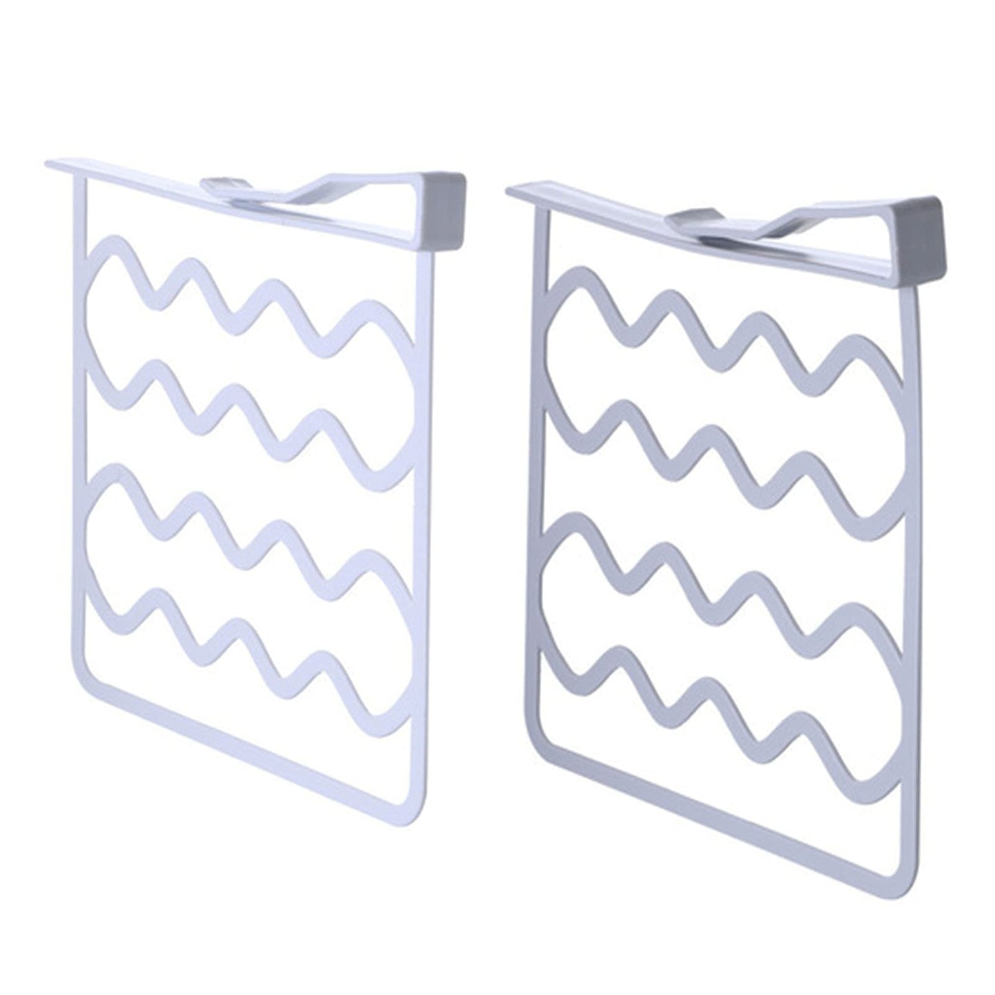 Useful shelf system without drilling, practical shelf divider, shelf divider set, dividers for cupboard, shelf divider, wardrobe for storage and organisation in bedroom, kitchen, office (white, grey)