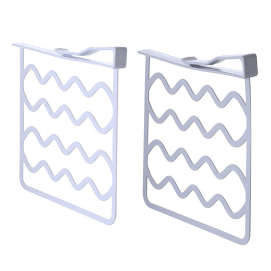 Useful shelf system without drilling, practical shelf divider, shelf divider set, dividers for cupboard, shelf divider, wardrobe for storage and organisation in bedroom, kitchen, office (white, grey)