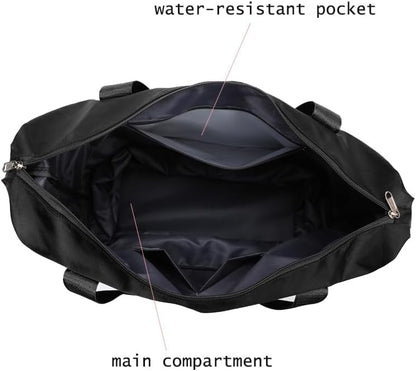 MirajX Travel Duffel Bag with Trolley 4 Wheels for Women | Foldable Extendable Moving Waterproof Sports Handbag | Travelling Organizer Bag (Black)