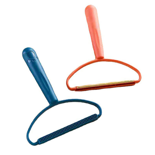 ProJoyJoy 2PCS Portable Lint Remover, Clothes Fuzz Shaver Lint Roller Cat and Dog Hair Removal for Removing Fabrics Clothing Furniture Balls Pilling with Pet Hair Remover Brush(Pink & Blue)…