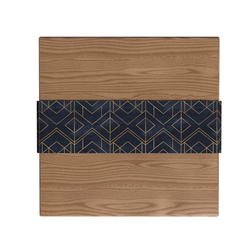 Velvet Golds Dark Blue Runner, a Plush Decorative Centerpiece in Dark Blue & Gold, 35x140 cm, an Opulent and Luxurious Table Scarf for a Sophisticated and Modern Dining Experience
