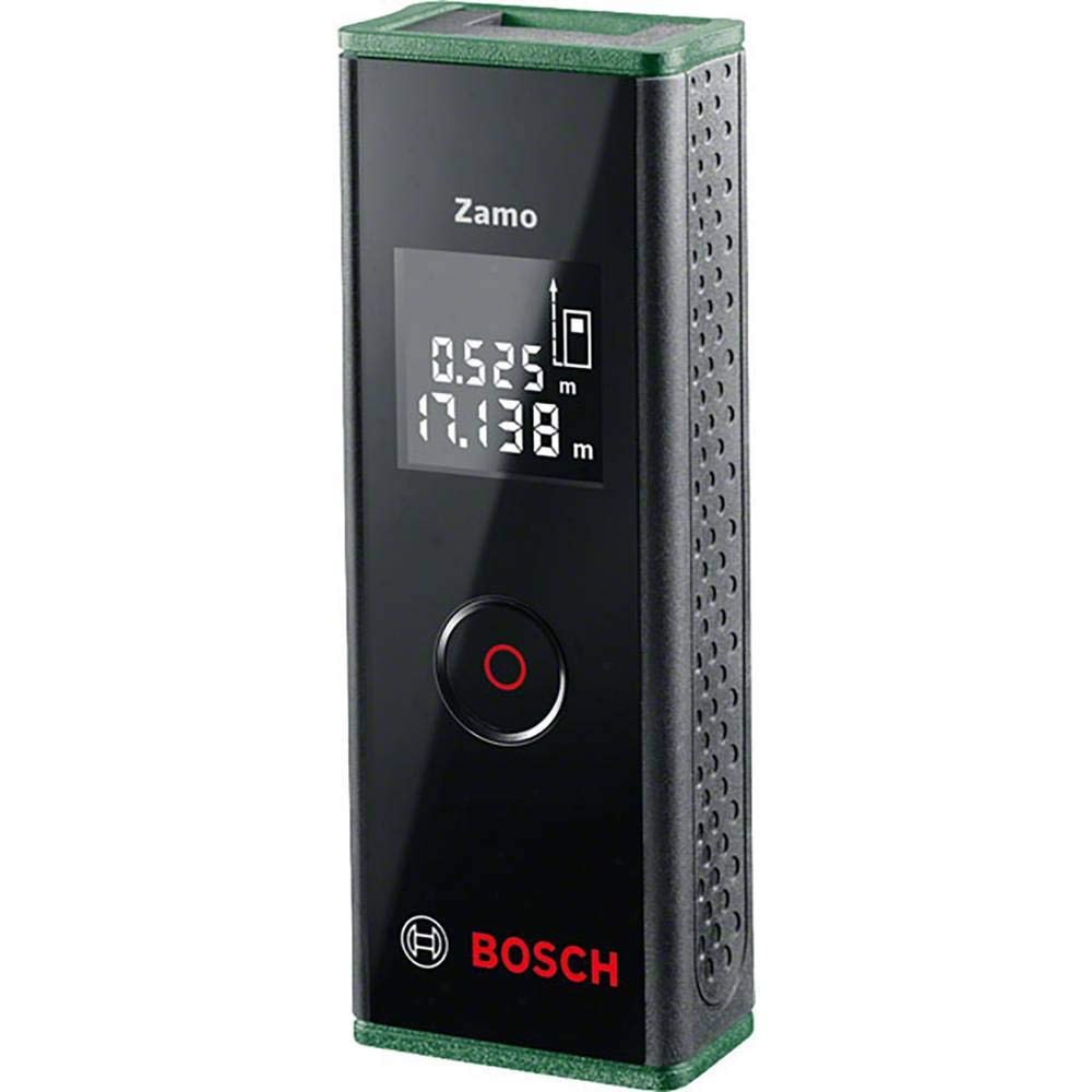 Bosch 603672700 Laser Measure Zamo (3rd Generation, Measurement Range: 0.15 – 20.00 m, in Carton), 22.3 mm*105.0 mm*38.0 mm