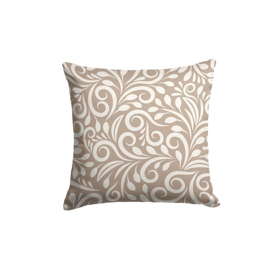Canvas Cran Cushion Cover in Beige & White, a durable decorative pillow with a subtle and sophisticated pattern, 40x40 cm, perfect for a minimalist, modern, or neutral home decor theme
