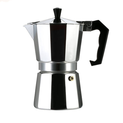 3-Cup Aluminum Espresso Percolator Coffee Stovetop Maker Mocha Pot for Use on Gas or Electric Stove, 2724713571609
