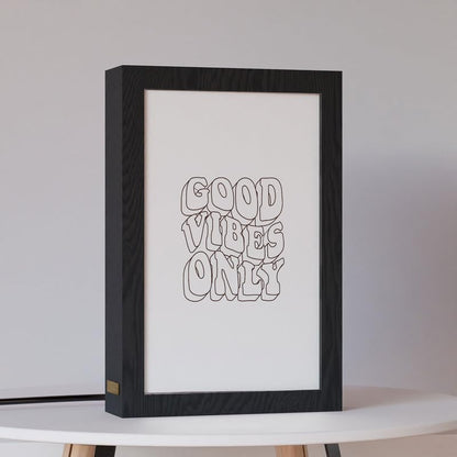 Natrual Wood 2 In 1 Photo Lighting Frame
