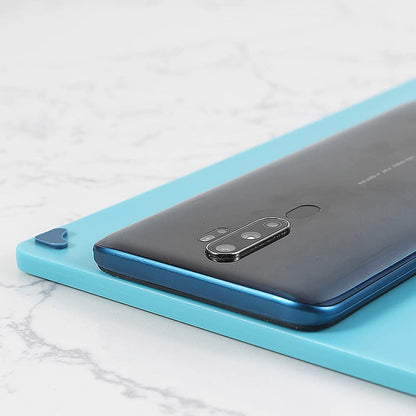 FUYTERY Kitchen Plastic Cutting Board Set of 4 Chopping Sorting Index Set Belt Storage Rack