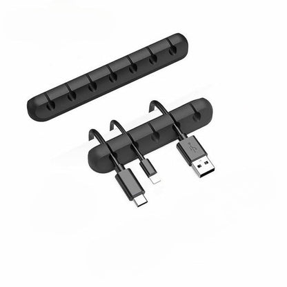 Genérico Cable Holder, 3 Pcs Self-Adhesive Silicone Cable Organizer, Durable Cable Clips for Management of USB Charging Cables for Desk or Office