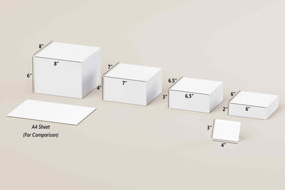 Buffet Risers Set, 2 Sets of Acrylic Cube Display Stands, Nesting Food and Dessert Risers for Buffet Table, Catering, Jewelry and Collectibles Display - White