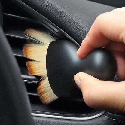 RUWAH Car Interior Detailing Soft Brush Detailing Interior Auto Interior Soft Brush Scratch Free, Cleaning Dashboard Curved Design Universal Multipurpose Car Brush Tool