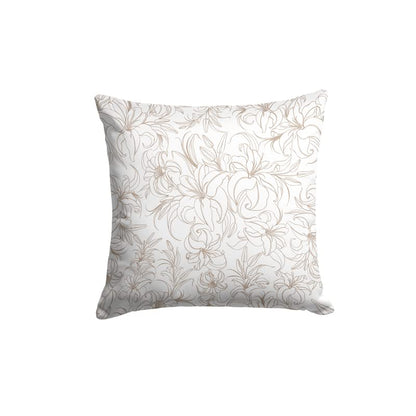 Velvet Jia Cushion Cover in Beige & White, 40x40 cm, a plush decorative pillow with a refined and tranquil pattern, offering a soft, luxurious accent for a calm and chic living space