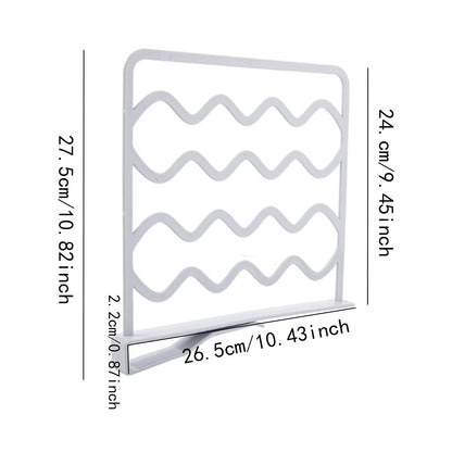 Useful shelf system without drilling, practical shelf divider, shelf divider set, dividers for cupboard, shelf divider, wardrobe for storage and organisation in bedroom, kitchen, office (white, grey)