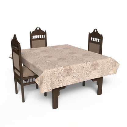 Islamic Dano Waterproof Tablecloth, a Multicolor 140x140 cm Square Table Cover of Spillproof Polyester, a Durable and Elegantly Patterned Protector for your Dining or Kitchen Table