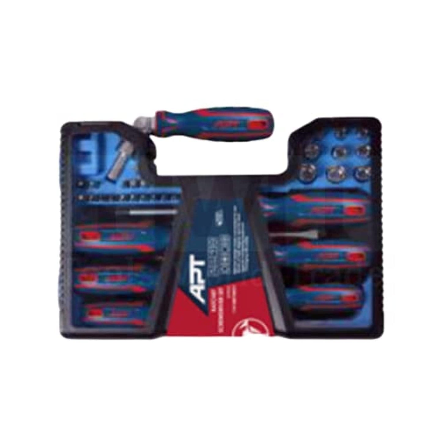 Screwdriver Set with Pin Hinged Head Screwdriver and Bits, 51 Pieces APT