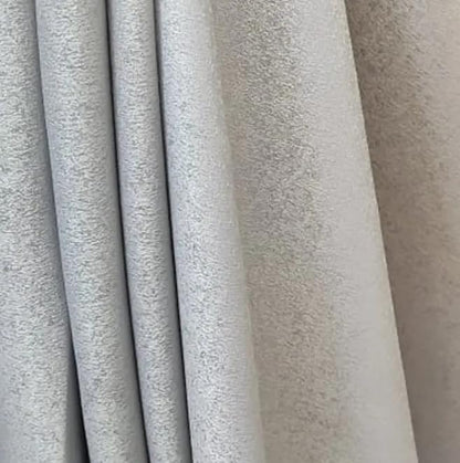 Faux Linen Textured Curtains Durable Fabric-Light Filtering Drapes forLiving Rooms Reception and Bedroom - Steel Grommets - Single Panel