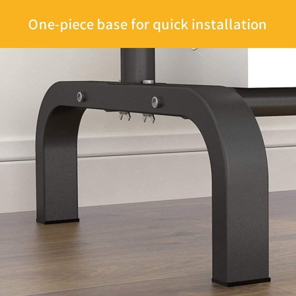 Monoptilon clothes rack with double rods 110cm, metal garment rack coat rack shoes rack, clothes rail stand, multipurpose clothes hanger organizer (black)