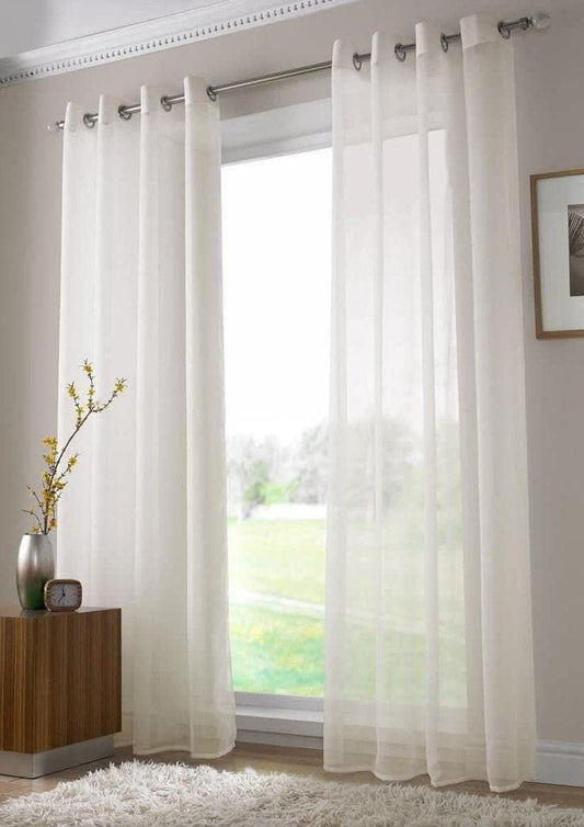Luxury Voile Chiffon Curtains- Steel Grommets Luxury Fabric – 1 piece