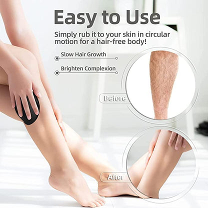 Crystal Hair Eraser, Painless Magic Crystal Epilator, For Men and Women, Hair Removal Eraser Exfoliating Tool, For Arms, Back, Any Area, Multi color - Pack of 1.