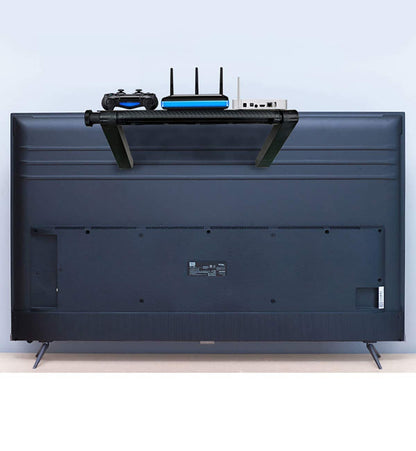 YINOVEEN 13'' TV Top Shelf, Adjustable Screen Top Mount Shelf Organizer for TV Monitor Screen, Used to Place Soundbar, Used to Place Cable Box, Used to Place Speakers(1 Pack)