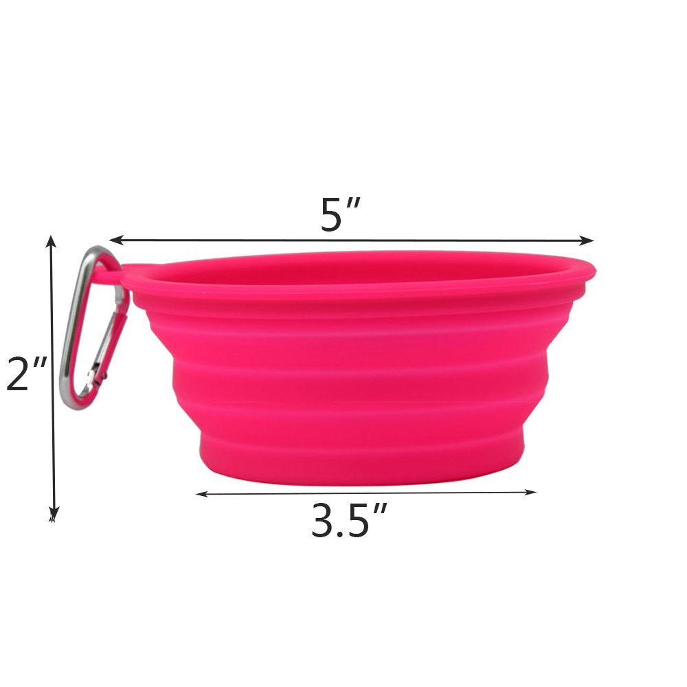 Silicone Collapsible Bowl, Portable Cup for Cat Pet Travel Water Food