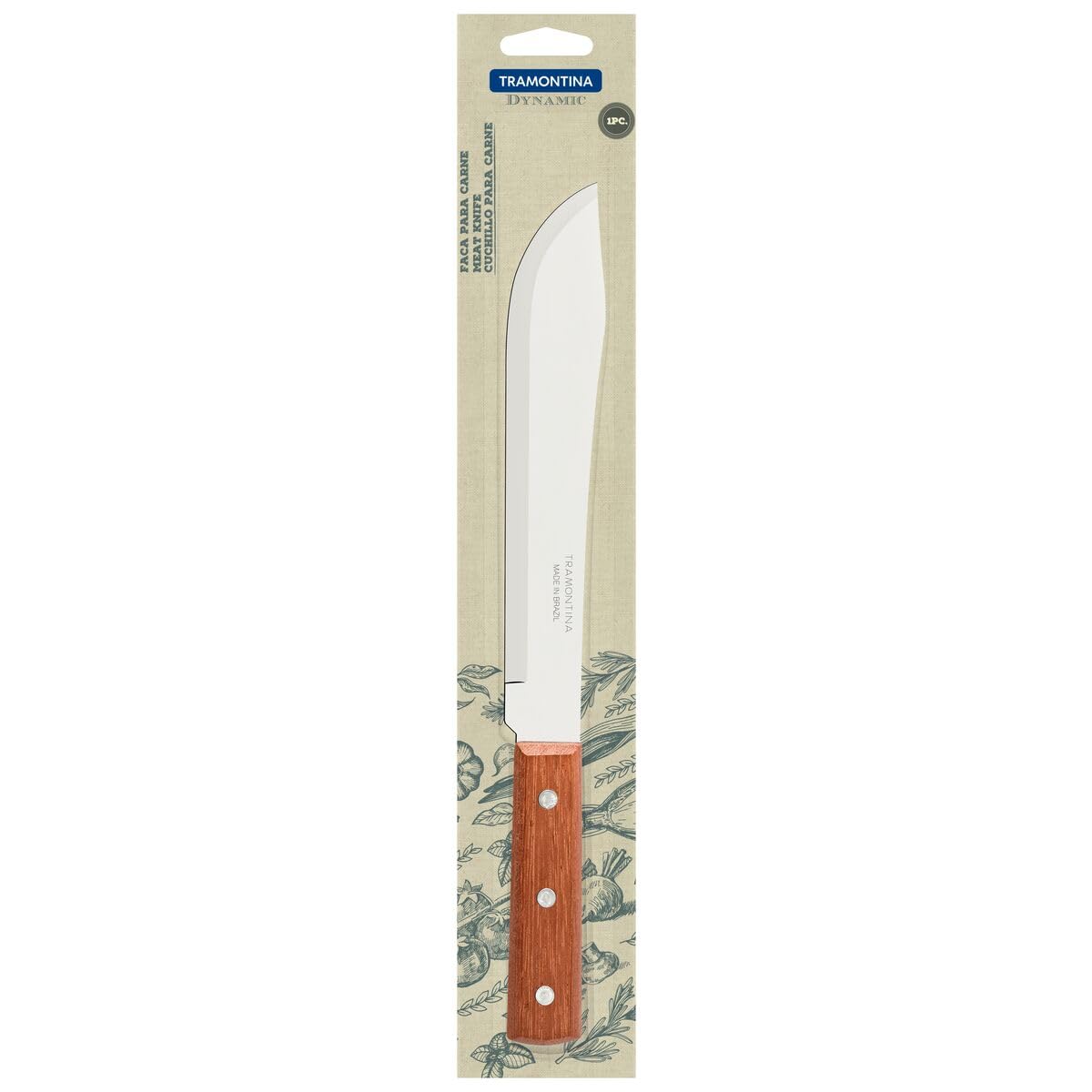 Dynamic Meat Butcher Knife with Wooden Handle, 8-Inch Blade - Designed for High Performance and Durability, Ideal for Professional and Home Kitchens, Precision Crafted for Every C