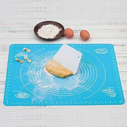 Large Silicone Baking Mat Non-stick Mat Thickening Kneading Dough Pad Baking Pastry Rolling Kitchen Baking Mat Bakeware Liners Pastry Baking Tools