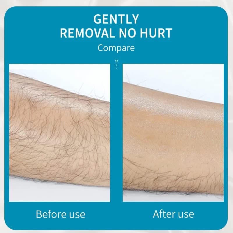 BB'Shop Crystal Hair Eraser for Women and Men, Reusable Magic Hair Eraser Crystal Hair Remover, Painless Exfoliation Hair Removal Tool for Armpits, Arms, Legs, Back (Blue)