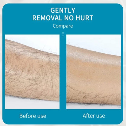 BB'Shop Crystal Hair Eraser for Women and Men, Reusable Magic Hair Eraser Crystal Hair Remover, Painless Exfoliation Hair Removal Tool for Armpits, Arms, Legs, Back (Blue)