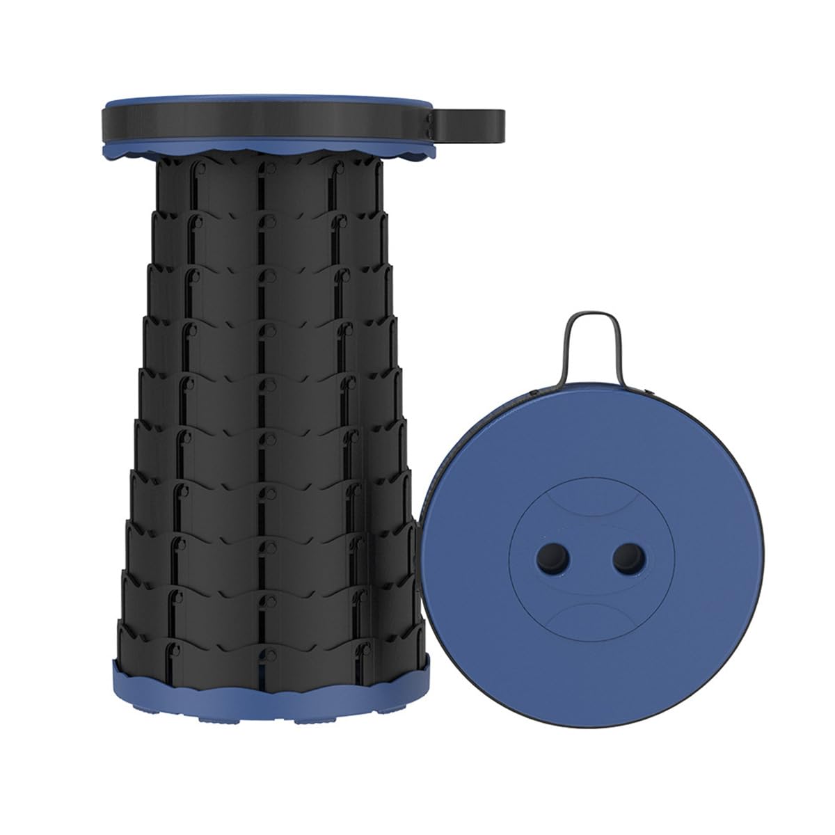 كرسي سفر بلاستيكي محمول قابل للطي والسحب، مقعد قابل للطي بتصميم رائع، خفيف الوزن وقابل للتعديل للتخييم وصيد الأسماك والمشي لمسافات طويلة والبستنة والاستخدام في الهواء الطلق