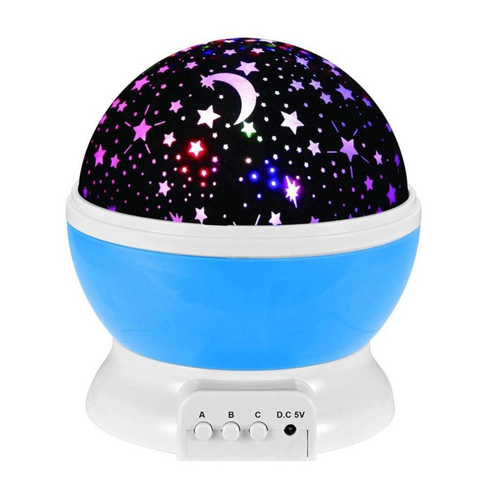 LED Star Master Rotating Night Light Projector Spin Starry Sky Star Master Children Kids Baby Sleep Romantic Led USB Lamp Projection Night Lighting Projector - Assorted item