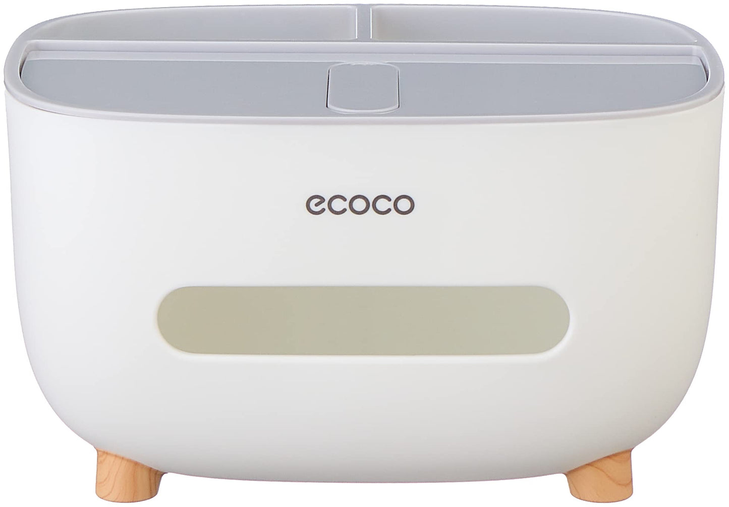 ECOCO E2009 Desktop Tissue Box Office Desk Case Organizer - Grey White