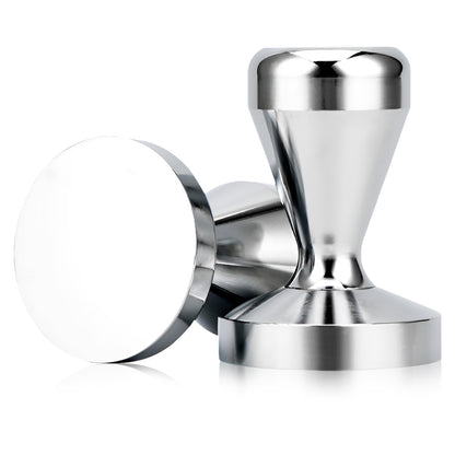 NIUAWASA Espresso Coffee Tamper 51mm Powder Press Hand Tool Stainless Steel Coffee Grounds Tamper Compatible with 51 mm Portafilter Basket for Barista Home Commercial Use Universal