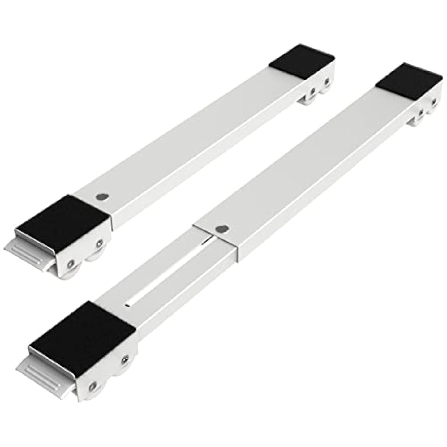 Furniture Dolly Mobile Roller, Extendable Appliance Rollers Mobile Washing Machine Base, Fridge Stand Moving Cart for Washing Machines, Refrigerators, Dryers, Dishwashers, White
