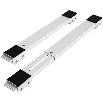 Furniture Dolly Mobile Roller, Extendable Appliance Rollers Mobile Washing Machine Base, Fridge Stand Moving Cart for Washing Machines, Refrigerators, Dryers, Dishwashers, White
