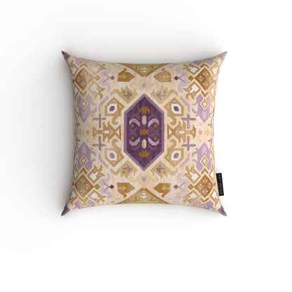 Bohos 1 Stripes Velvet Cushion Cover, a plush multicolor decorative pillow with a chic bohemian striped design, 40x40 cm, combines rich texture with a free-spirited and stylish pattern