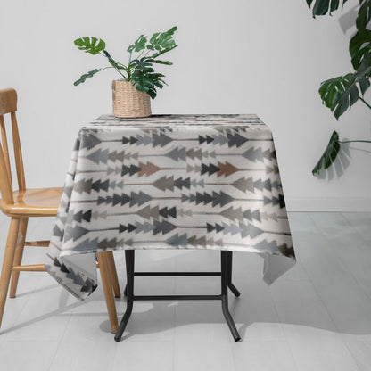 INTEX HOME Sofia Elegance Square Tablecloth – Luxurious Linen Velvet – Kitchen & Living Room Tables – For Ramadan & Events – Multiple Sizes Available – 1 Pc -130x130 cm - Multicolour